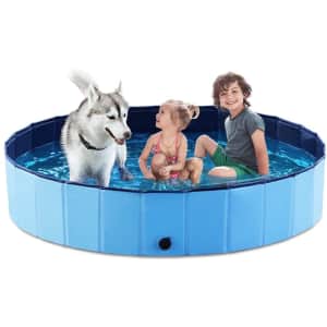 Jasonwell 63" Foldable Dog Pool for $42 Jasonwell 63" Foldable Dog Pool for $42