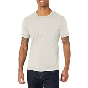 BOSS Men's Garment Dyed Jersey Small Logo T-Shirt, London Fog, XX-Large for $20