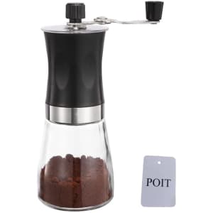 Poit Manual Coffee Grinder for $12