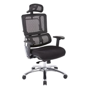 Office Star Pro X996 Series Manager's Office Chair with Breathable Black Mesh Back and Adjustable for $420