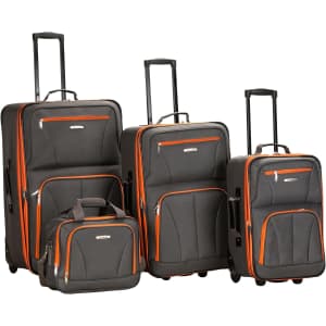 Rockland Journey 4-Piece Softside Luggage Set for $67 Rockland Journey 4-Piece Softside Luggage Set for $67