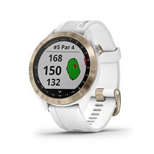 Garmin Approach S40, Stylish GPS Golf Smartwatch, Lightweight With Touchscreen Display, White/Light for $200