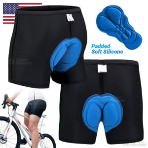 Men's Padded Bike Shorts for $11