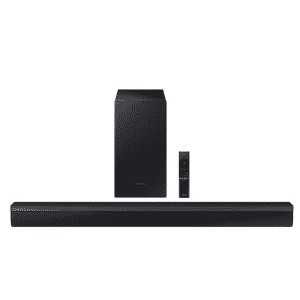 Samsung 2.1 Channel Sound Bar with Wireless Subwoofer for $130