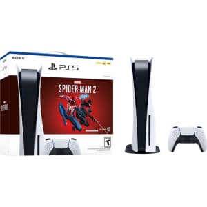 Sony PlayStation 5 Disc Spider-Man 2 Console Bundle for $335