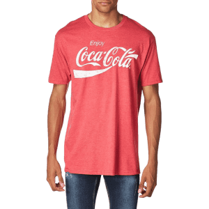 Coca-Cola Men's Coke Classic Vintage Logo T-shirt for $8