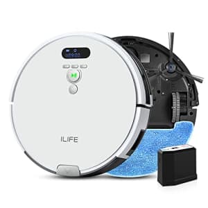 ILIFE V8 Plus Robot Vacuum and Mop, ElectroWall, Big 750ml Dustbin, Enhanced Suction Inlet, Zigzag for $175 ILIFE V8 Plus Robot Vacuum and Mop, ElectroWall, Big 750ml Dustbin, Enhanced Suction Inlet, Zigzag for $175