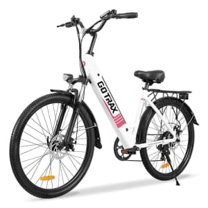 Gotrax Endura 26" Electric Bike with 28 Miles (Pedal-assist1) by 36V Battery, 15.5Mph Power by for $499