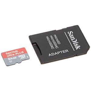 Sandisk Ultra Plus 64gb Microsdxc Class 10 Uhs-1 Memory Card for $17