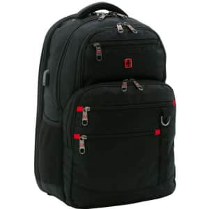 Swiss Tech 18" Navigator Laptop Backpack w/ USB Port for $27 Swiss Tech 18" Navigator Laptop Backpack w/ USB Port for $27
