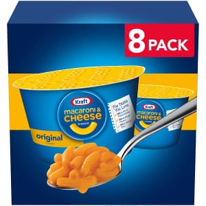 Kraft Original Easy Microwavable Macaroni and Cheese Cups 2.05-oz. 8-Pack for $3.39 w/ Sub & Save Kraft Original Easy Microwavable Macaroni and Cheese Cups 2.05-oz. 8-Pack for $3.39 w/ Sub & Save