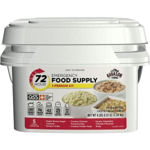 Augason Emergency 1-Person 72-Hour Food Supply for $47