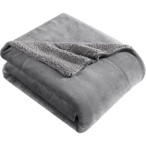 Eddie Bauer Home 50" x 60" Plush Sherpa Fleece Throw for $10