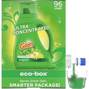 Gain Liquid 96-Load Laundry Detergent Soap Eco-Box for $9.42 via Sub. & Save