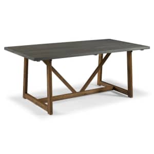 Welwick Designs 72" Solid Wood Trestle Dining Table for $295 Welwick Designs 72" Solid Wood Trestle Dining Table for $295