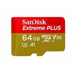 SanDisk Extreme PLUS 64GB microSDXC UHS-I Card - SDSQXBG-064G-GN6MA for $29 SanDisk Extreme PLUS 64GB microSDXC UHS-I Card - SDSQXBG-064G-GN6MA for $29