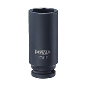 DEWALT 1/2" Drive Impact Socket Deep 6PT 25MM for $13
