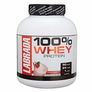 Labrada Nutrition Lean Pro 100% Whey Protein Powder, Strawberry, 4.13 lb for $63