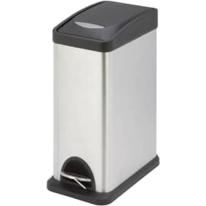 Honey Can Do 8-Liter Stainless Steel Step Trash Can for $18
