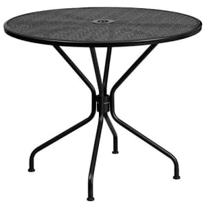 Flash Furniture Commercial Grade 35.25" Round Black Indoor-Outdoor Steel Patio Table for $123