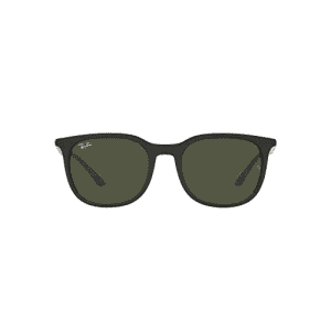 Ray-Ban RB4386F Low Bridge Fit Square Sunglasses, Black/Green, 55 mm for $168