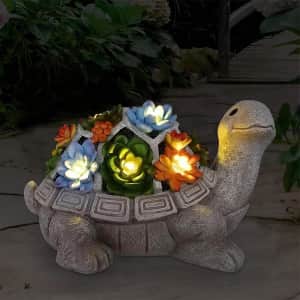 Nacome Solar Turtle Statue for $23