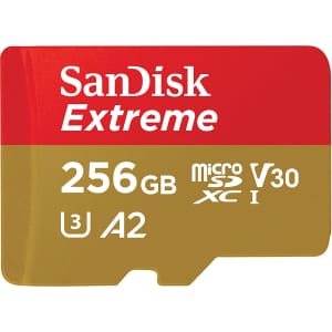 SanDisk 256GB Extreme UHS-I micro SD Card for $33