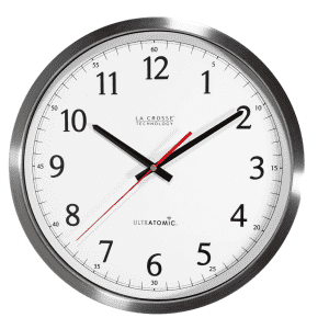 La Crosse Technology UltrAtomic 14" Stainless Steel Atomic Wall Clock for $42 La Crosse Technology UltrAtomic 14" Stainless Steel Atomic Wall Clock for $42
