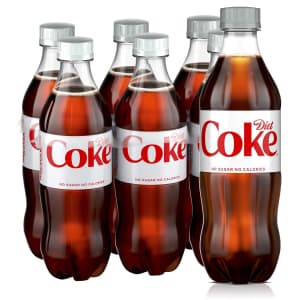 Diet Coke 16.9-oz. Bottle 6-Pack for $4