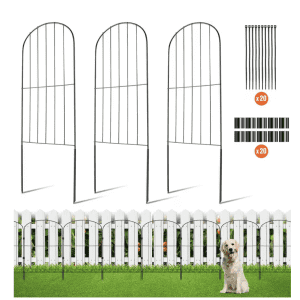 Vevor 24" x 13" No Dig Fence Garden Fence 10-Pack for $28