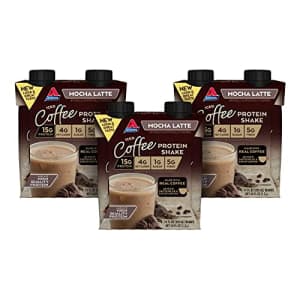 Atkins Iced Coffee Mocha Latte Protein-Rich Shake, with Coffee and Protein, Keto-Friendly and for $21