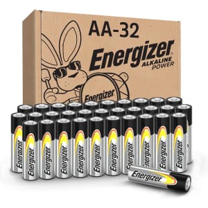 Energizer MAX Alkaline AA Batteries 32-Pack for $13 w/ Prime