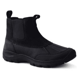 Lands' End Men's All Weather Suede Pull On Boots for $40