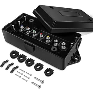 Nilight 7-Way Electrical Trailer Junction Box for $9 Nilight 7-Way Electrical Trailer Junction Box for $9