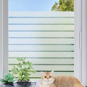 78.7" x 17.5" Frosted Glass Window Film for $5