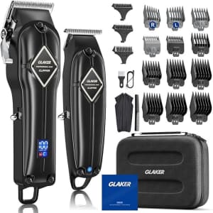 Glaker Hair Clippers and T-Blade Trimmer Set for $40