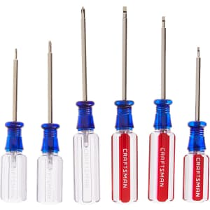 Craftsman 6-Piece Small Screwdriver Jewelers Set for $7