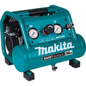 Makita MAC100Q Quiet Series, 1/2 HP, 1 Gallon Compact, Oil-Free, Electric Air Compressor for $225