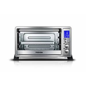 Toshiba AC25CEW-SS Digital Oven with Convection/Toast/Bake/Broil Function, 6-Slice Bread/12-Inch for $72 Toshiba AC25CEW-SS Digital Oven with Convection/Toast/Bake/Broil Function, 6-Slice Bread/12-Inch for $72