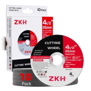 4-1/2" Cut-Off Wheel 10-Pack for $7