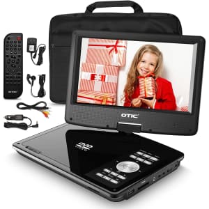 Otic 10.1" Portable DVD Player for $80