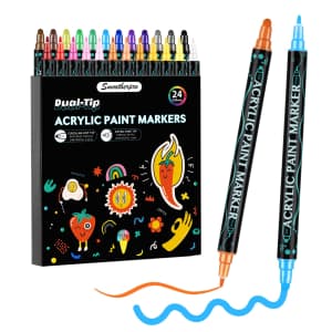Acrylic Paint Pens 24-Pack for $8