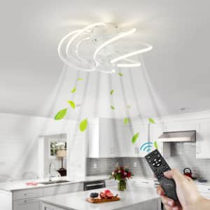 19.7" Modern Smart Ceiling Fan with LED Light for $60