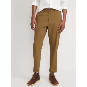 Old Navy Men's Loose Taper Ankle-Length Chino Pants for $7 in cart