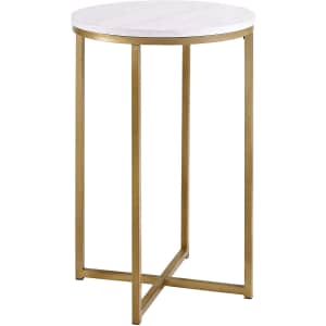 Walker Edison Modern Round Side Table for $64