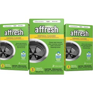 Affresh 3-Count Garbage Disposal Cleaner 3-Pack for $7.61 w/ Sub & Save Affresh 3-Count Garbage Disposal Cleaner 3-Pack for $7.61 w/ Sub & Save