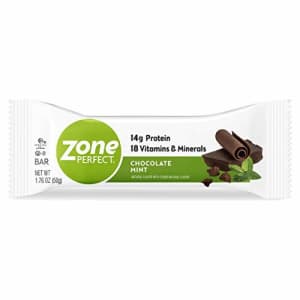 Zone PERFECT Protein Bars, Chocolate Mint, 14g of Protein, Nutrition Bars With Vitamins & Minerals, for $60