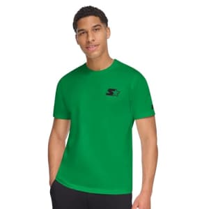 Starter Men's Soft Embriodered T-Shirt, Green for $13
