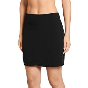 Jockey Women's Activewear Woven Skort, Black, XL for $44