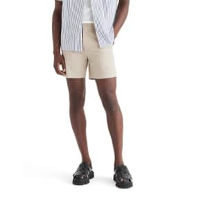 Dockers Men's Ultimate Straight Fit Supreme Flex 6" Shorts, (New) Sahara Khaki, 42 for $22